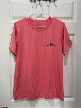Salt Life Coral Pink Performance Tee